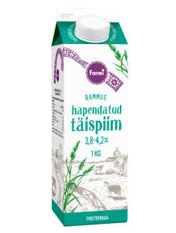 Hapendatud täispiim 3,8-4,2%, 1 kg