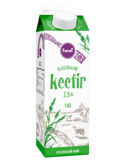 Klassikaline keefir 2,5%, 1 kg